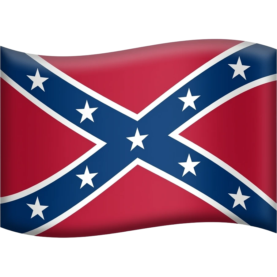 Confederate states first flag flag emoji