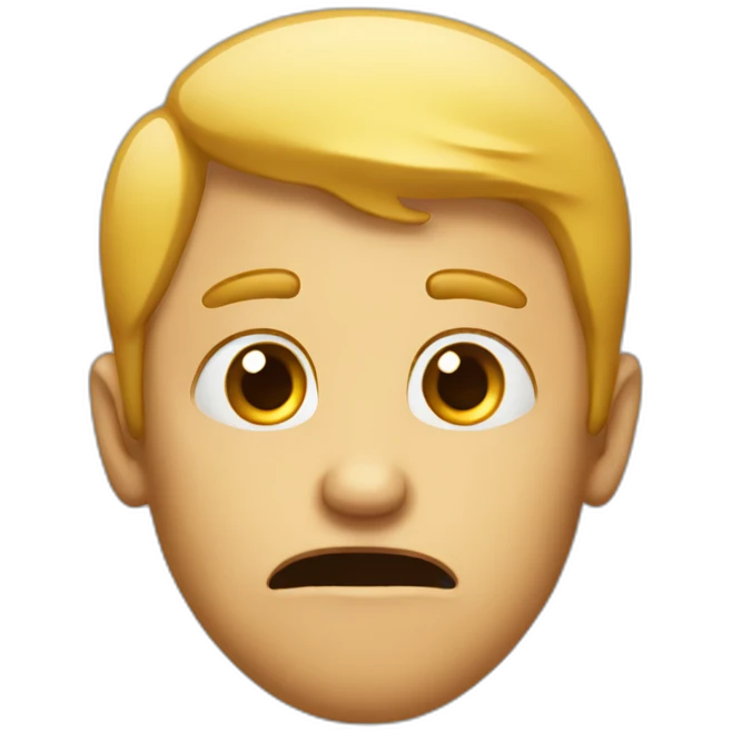 guy face trying to believe a lie emoji