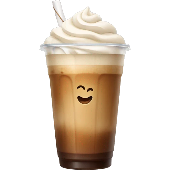 Iced latte  emoji