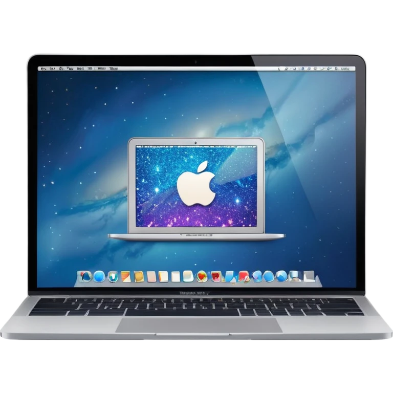 A MacBook screen with Tumblr dashboard open and a glitter cursor. emoji