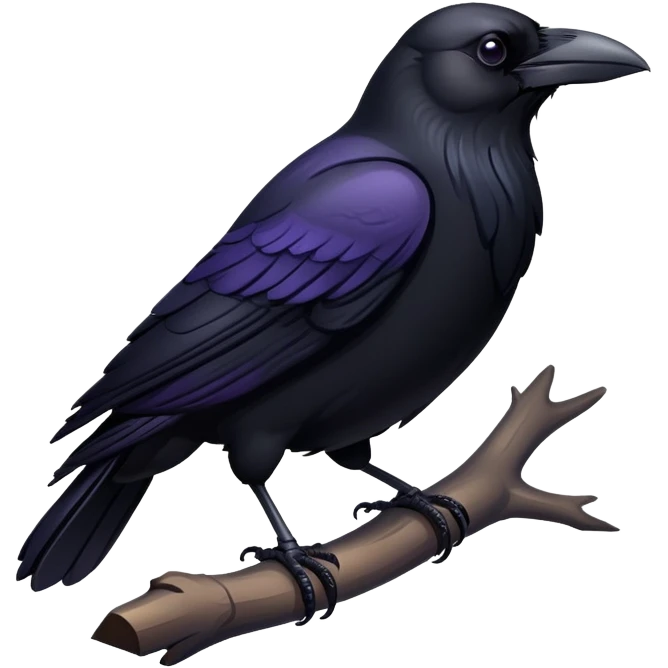 A raven emoji