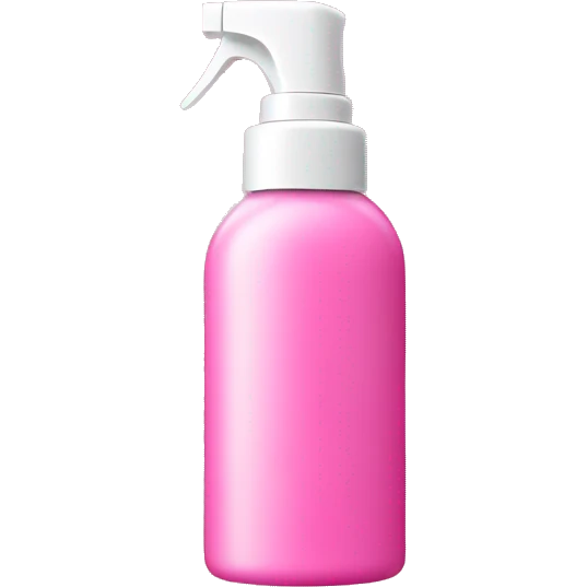 Pink spray skincare bottle emoji