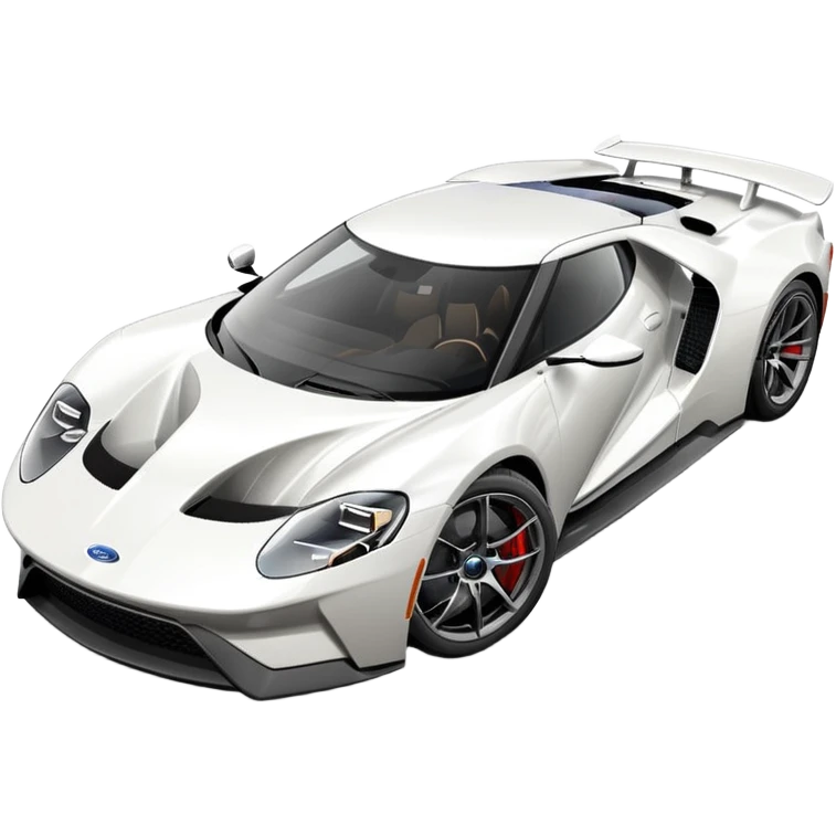 white ford gt emoji