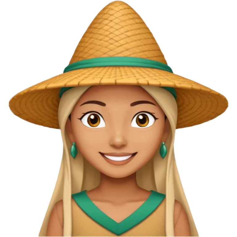 Raya with pointed salakot hat emoji
