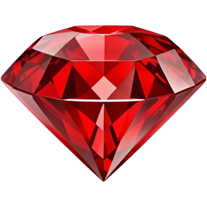 Red Diamond Crystal with "RED" written in the center emoji