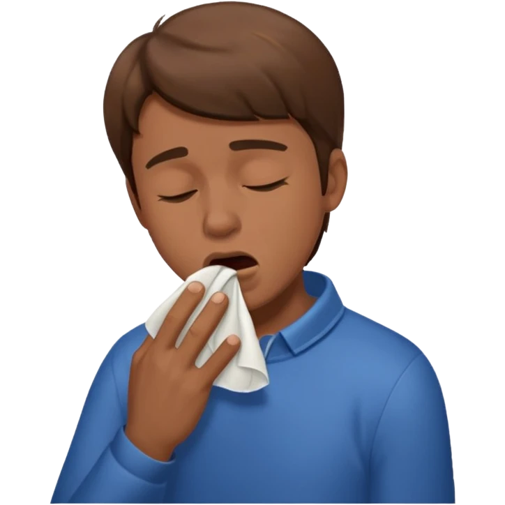 man sneezing into tisue















 emoji
