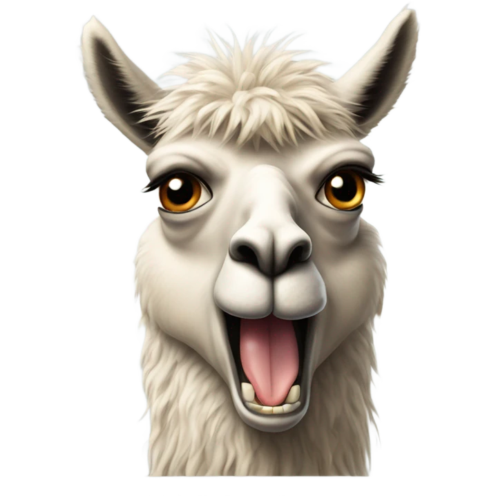 angry llama emoji