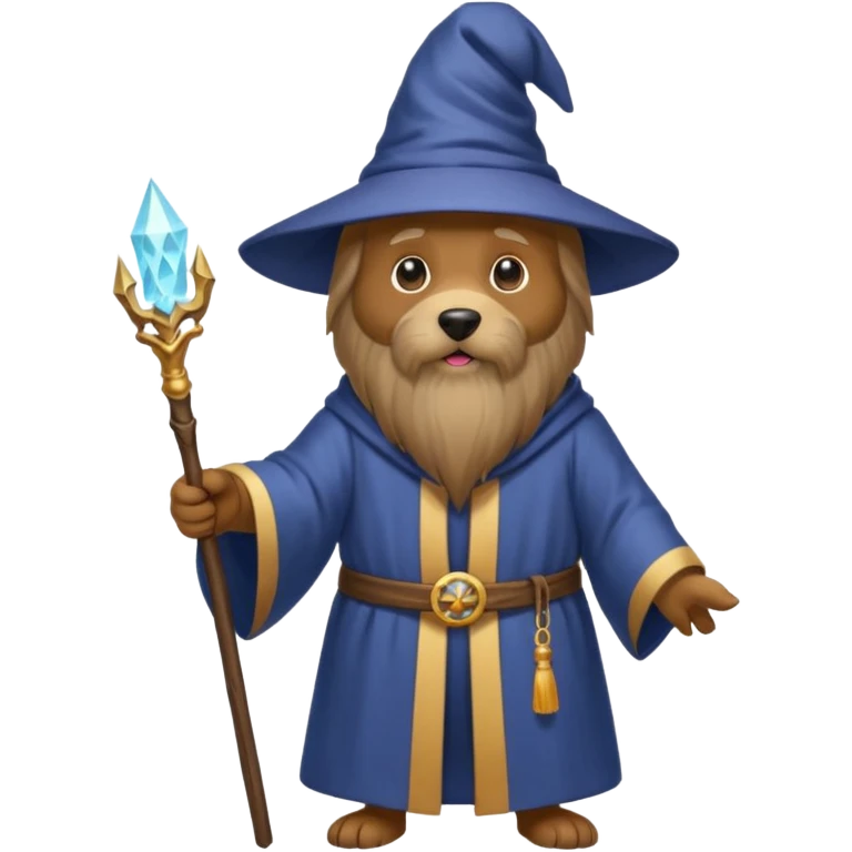 Dog wizard emoji