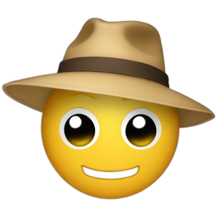 Chat dans un chapeau emoji