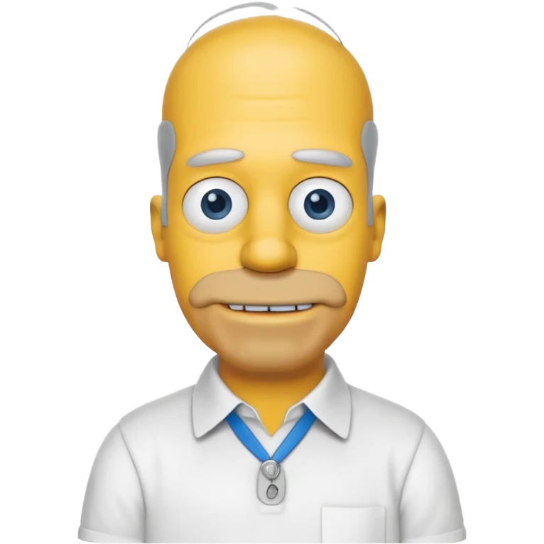 minimalist simpson homer emoji