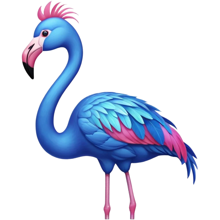 Blue Flamingo emoji