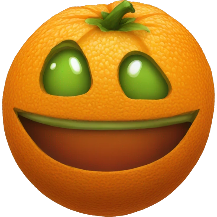 orange evil fruit emoji