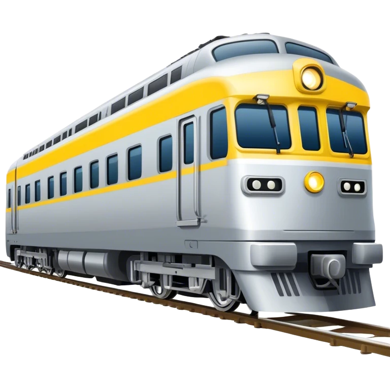 Australian passenger train (Iconic colour: Silver and yellow) emoji