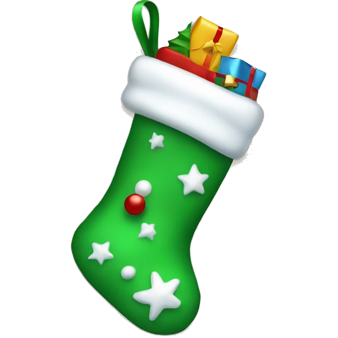 Christmas stocking emoji