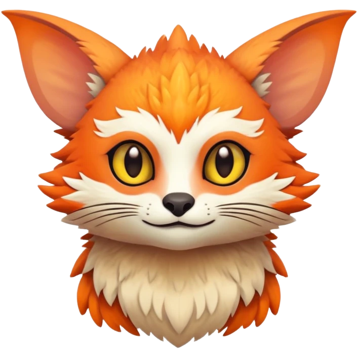 lush warm-colored Fakémon-Trico-creature emoji