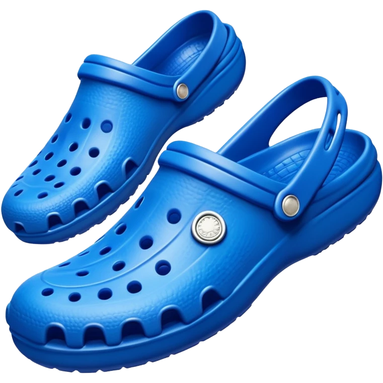 blue crocs shoe emoji