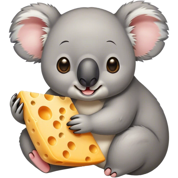 Koala eating cheese emoji