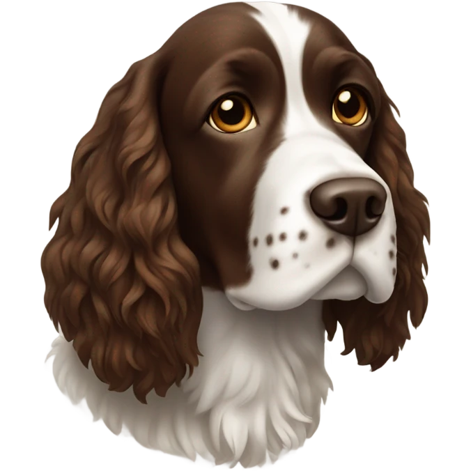 Brown faced springer spaniel  emoji