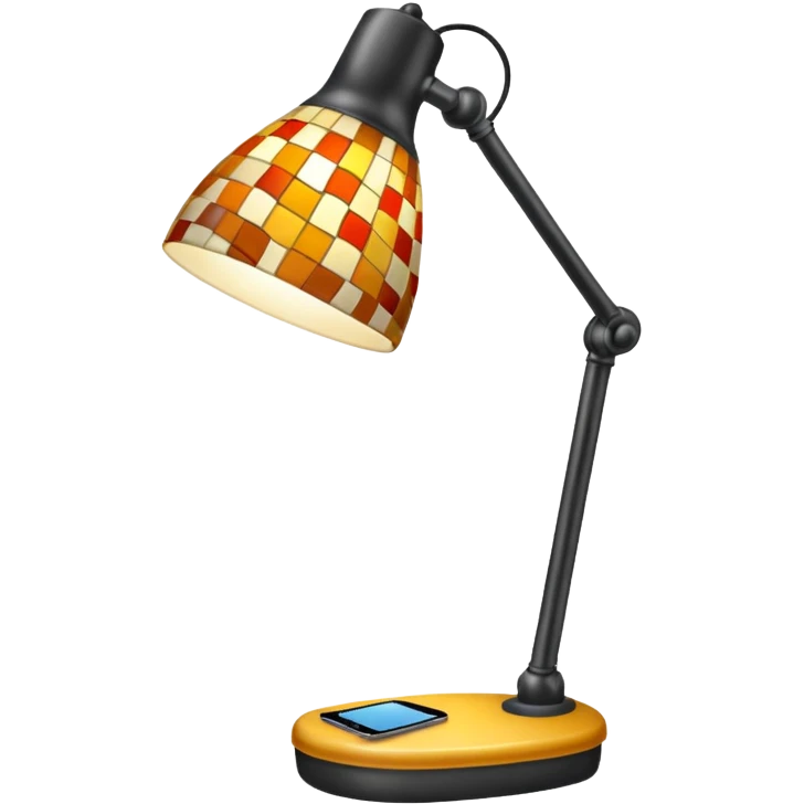 patterned desk lamp emoji