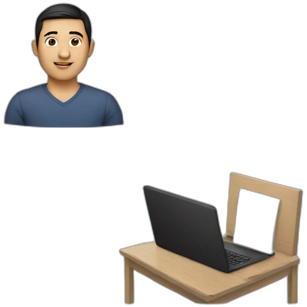 central asian guy with a laptop emoji