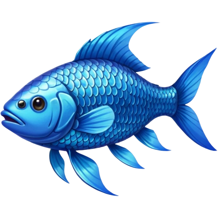 High resolution of  full body fish emoji