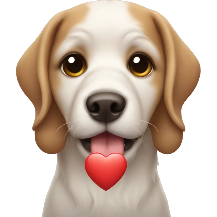 Dog with Heart emoji
