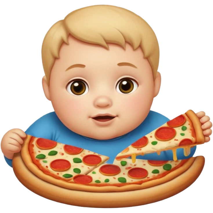 Baby with Pizza emoji