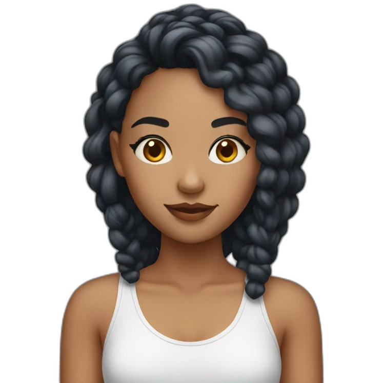Mixed pretty girl emoji