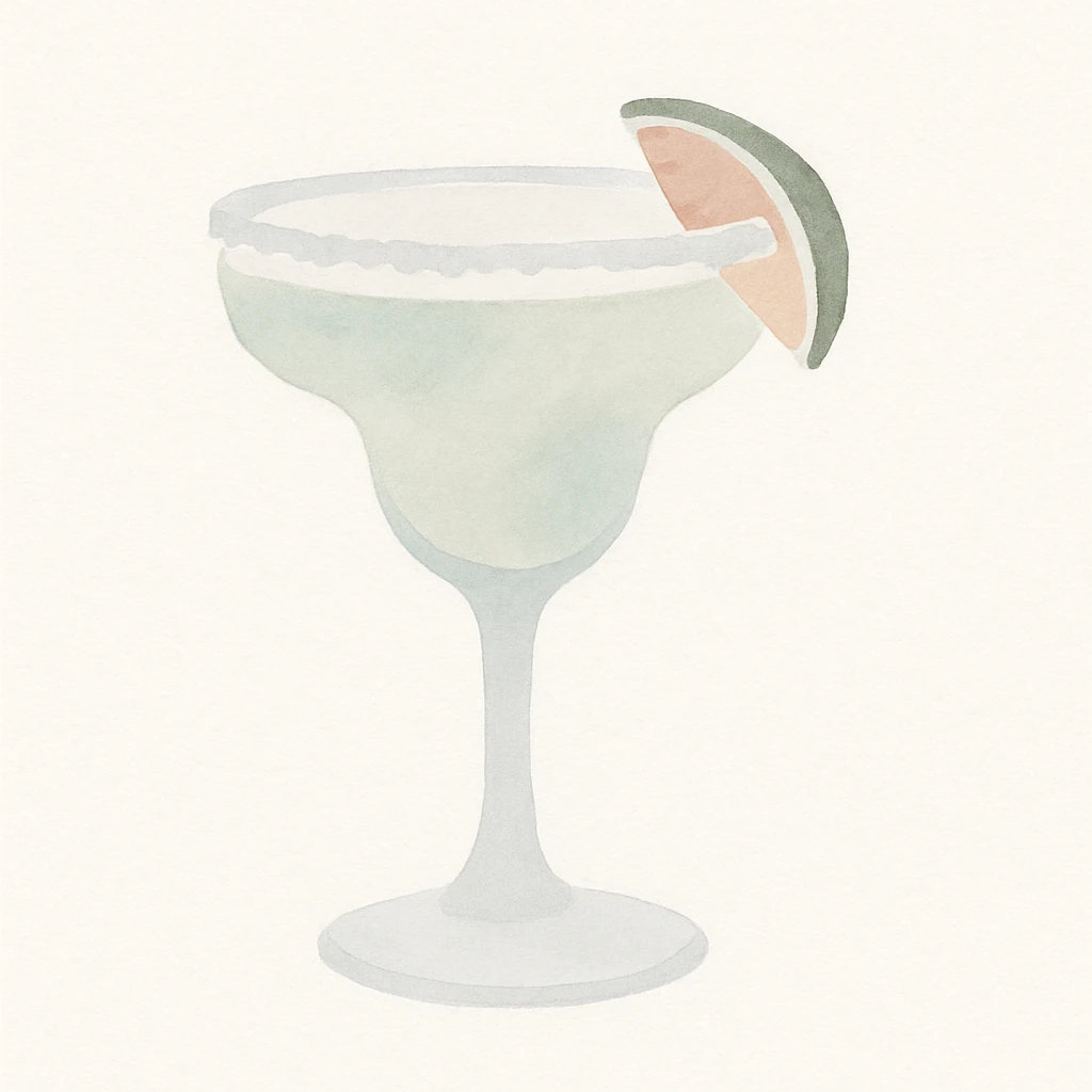 margarita in a margarita glass emoji