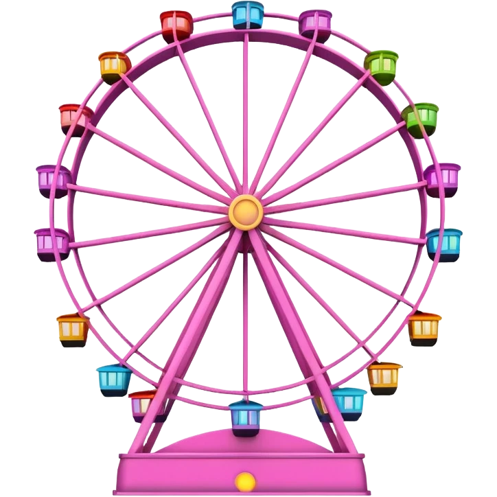 mix pink theme park Ferris wheel emoji