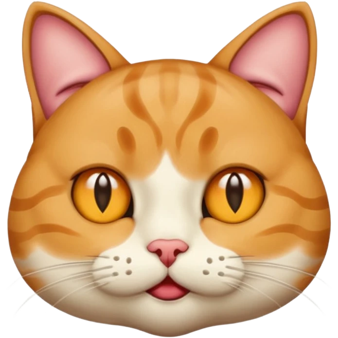 Very sus looking cat with spit coming out of their  mouth and dreaming eyes emoji