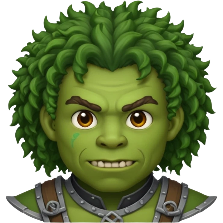 curly haired ork emoji