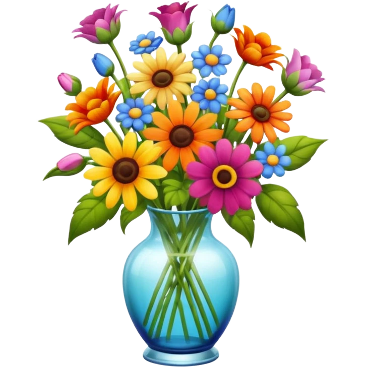 decoração de flores de verão emoji