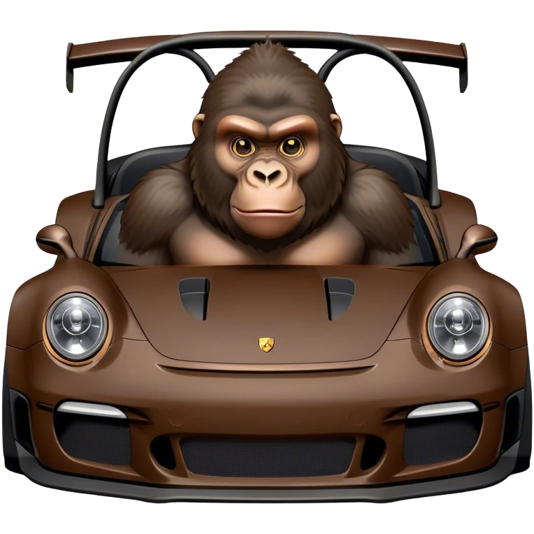 gorilla driving gt3rs emoji
