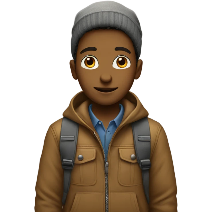 boys in stylish outdoor attire emoji