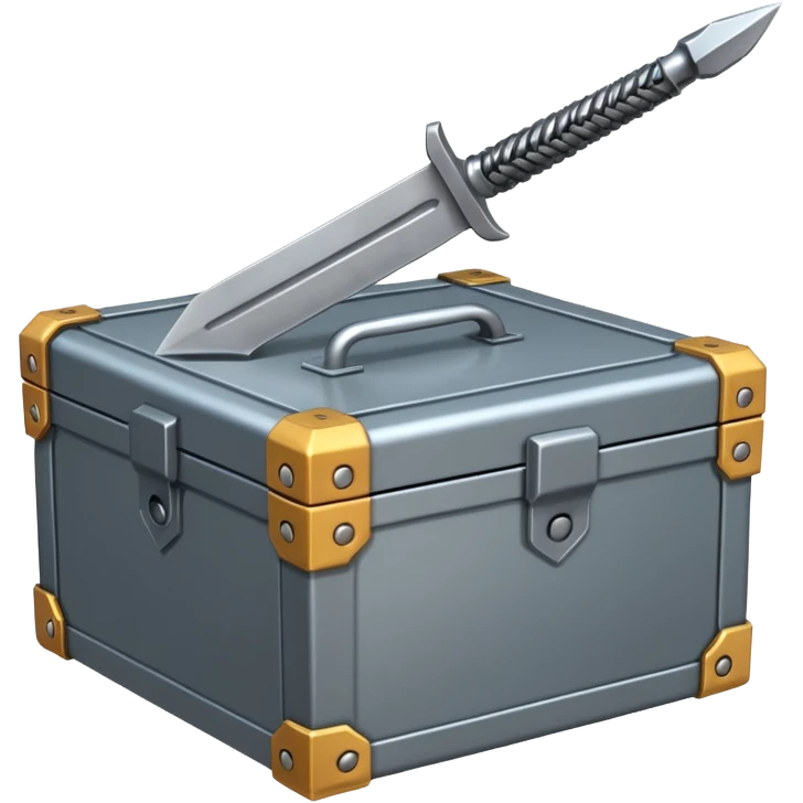 generate a very realistic box weapon  emoji