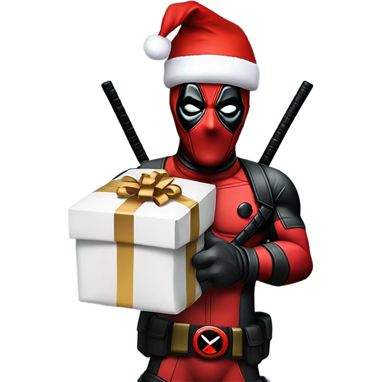 Deadpool as Santa  emoji