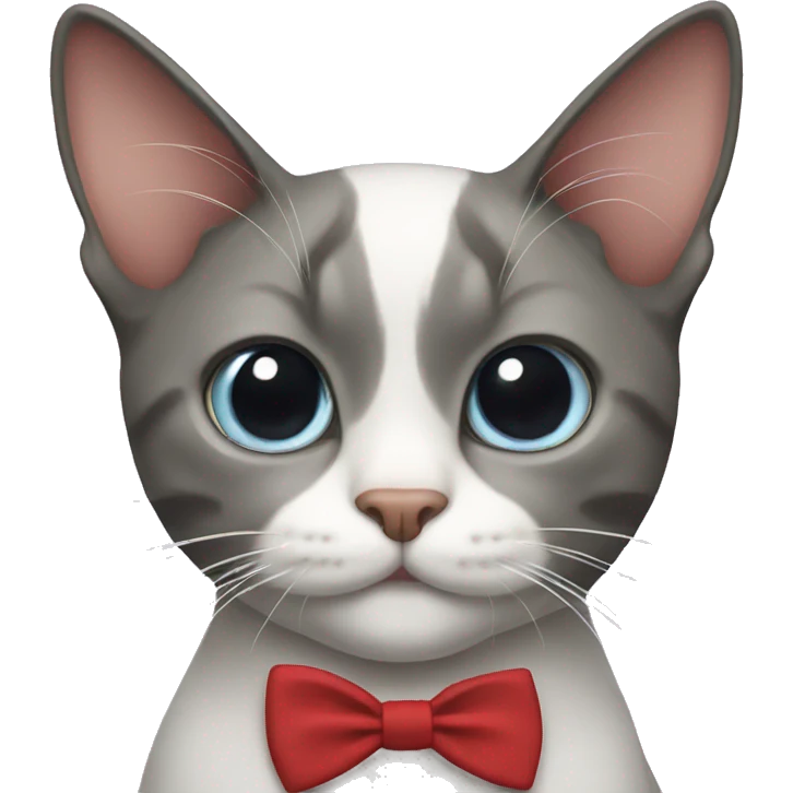 cat with a bow tie  emoji