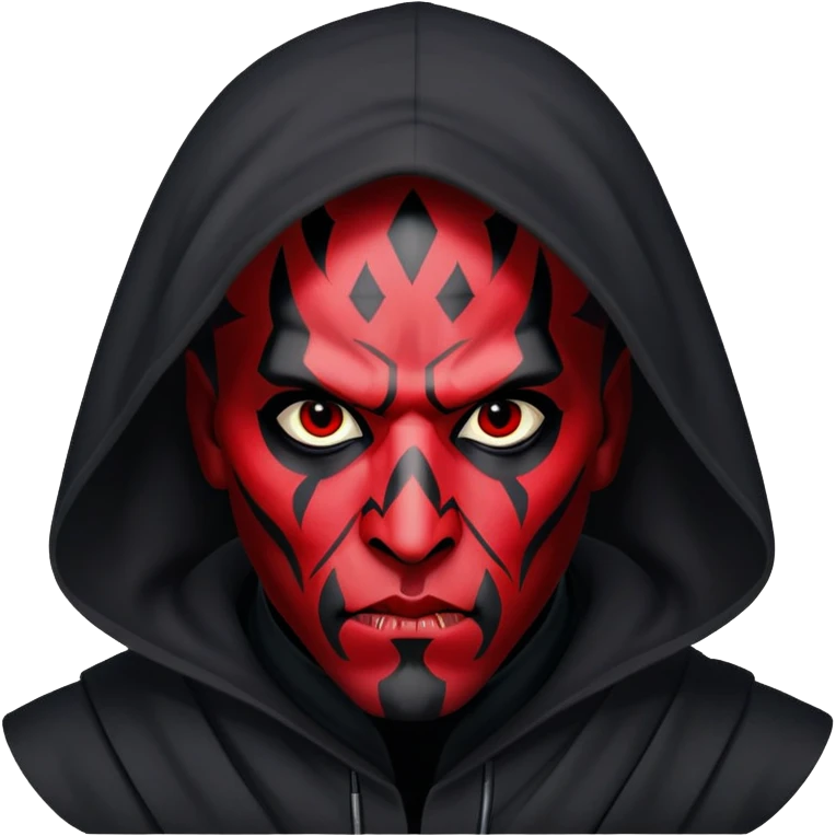 Darth maul with hood  emoji