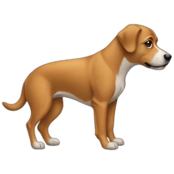 human drawing a dog emoji