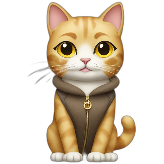 Fendi fashionable cat emoji
