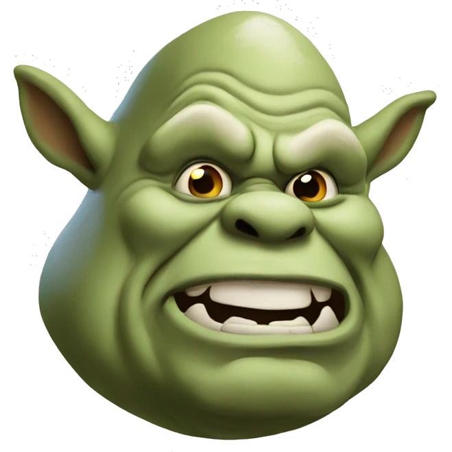 Ogre With can￼ emoji