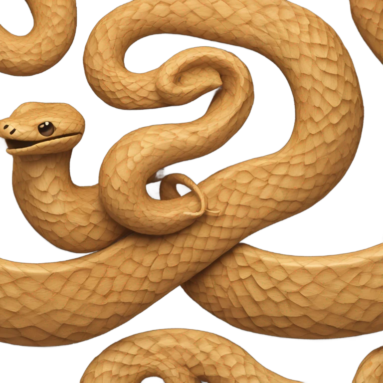 Wooden snake emoji