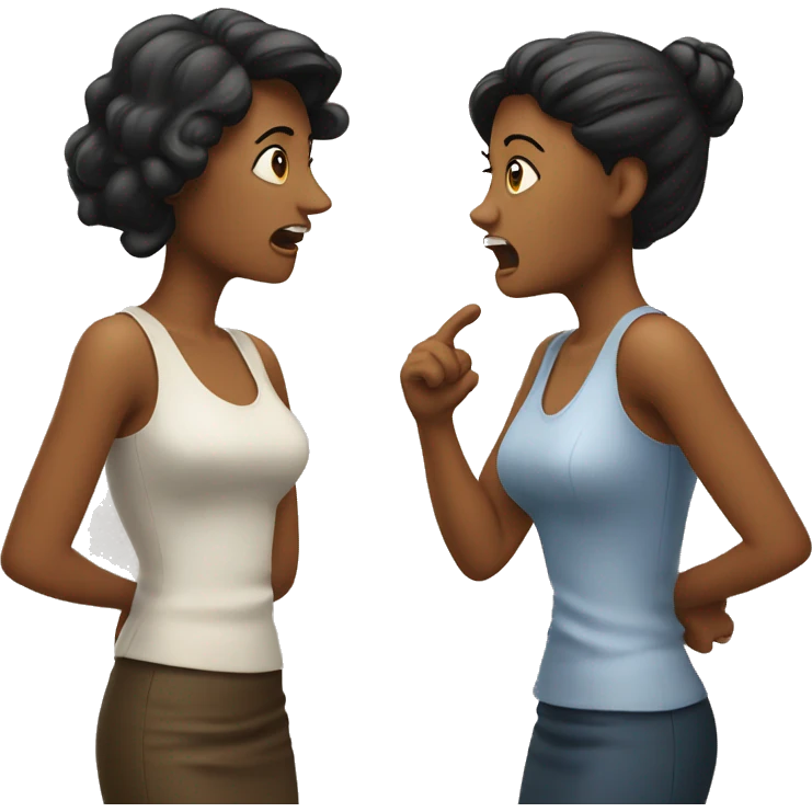 two arguing pretty women emoji