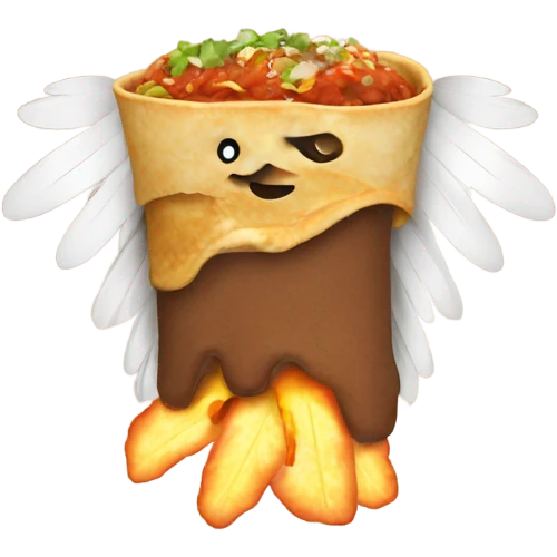 Enchilada with wings  emoji