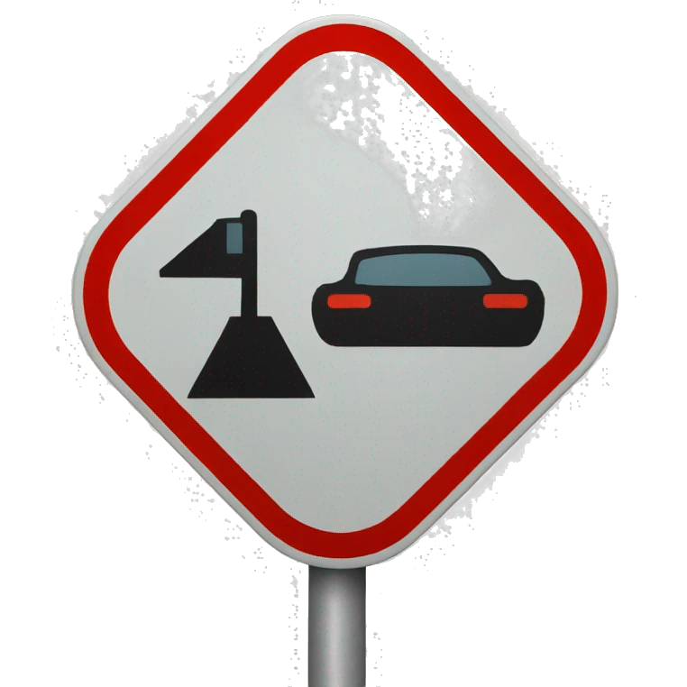 No road sign  emoji