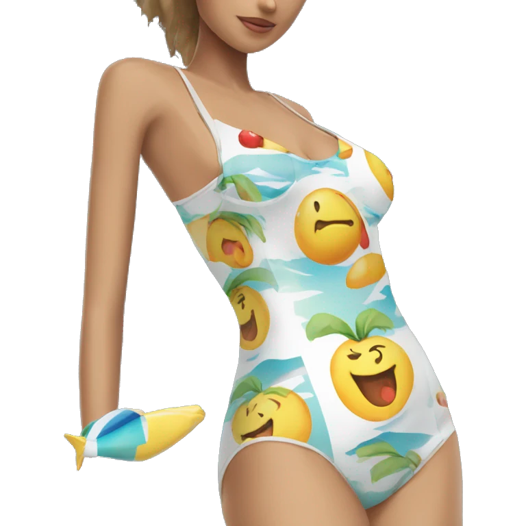 Costal two peice swimsuit  emoji