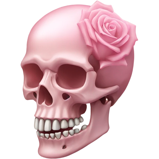 Rose quartz skeleton  emoji