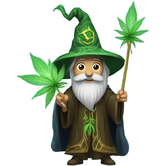 Marijuana wizard emoji