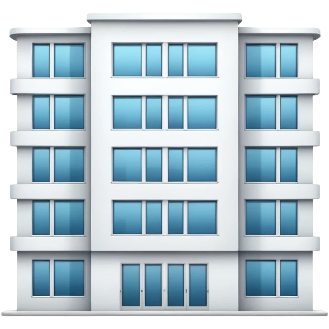 apartment building white emoji